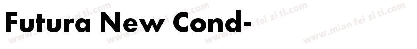 Futura New Cond字体转换